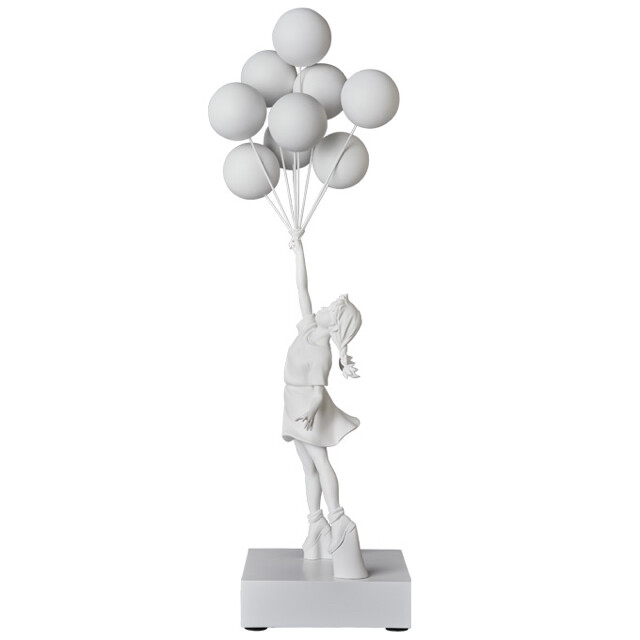 Medicom Toy BANKSY Flying Balloons Girl White Balloons Ver. Statue