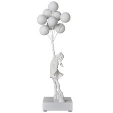 Medicom Toy BANKSY Flying Balloons Girl White Balloons Ver. Statue Figure F/S