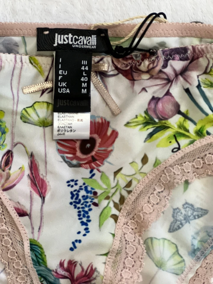 💖NOVO com TAGS Conjunto de Sutiã e Biquíni Feminino Estampa Floral Just Cavalli💛 - Imagem 3 de 4