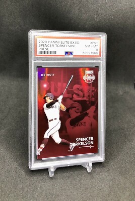 2020 Elite Extra Edition Spencer Torkelson PULSE SSP CASE HIT RC No. P-ST PSA 8