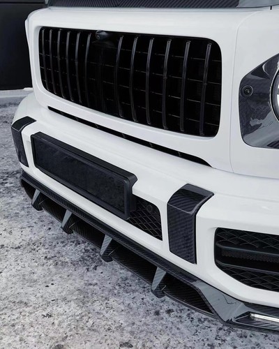 Carbon Fiber Front Bumper Lip Fits For MB G Class W464 G63 - Picture 14 of 15