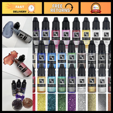 26 Metallic Alcohol Inks for Resin Art Fluid Painting - Vibrant Colors Set