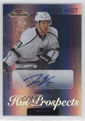 2013 Fleer Showcase Prospects Autos White Hot 3/9 Linden Vey Rookie Auto RC 2u9