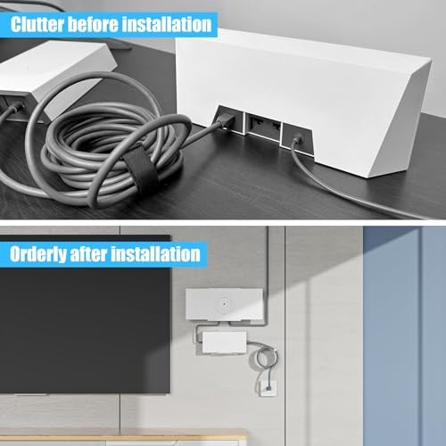 Wall Mount for Starlink Gen 3 V3 Router and Power Supply, Mounting Bracket - Afbeelding 2 van 6