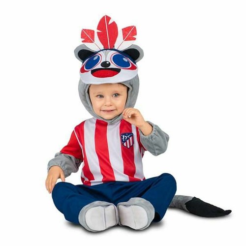 Disfraz para Bebés Atlético Madrid Rojo Indio Americano 5 Piezas - Imagen 5 de 6