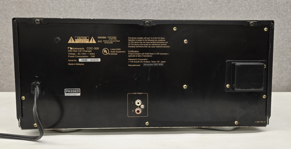 Vintage Nakamichi CDC-300 200 Disc CD Charger Player Tested No