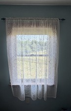 Protela Single Panel Lace Curtain Ivory Ecru ...