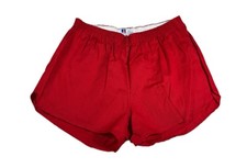 Vintage Russell Athletic Running Shorts Red High Cut 80s Size XL