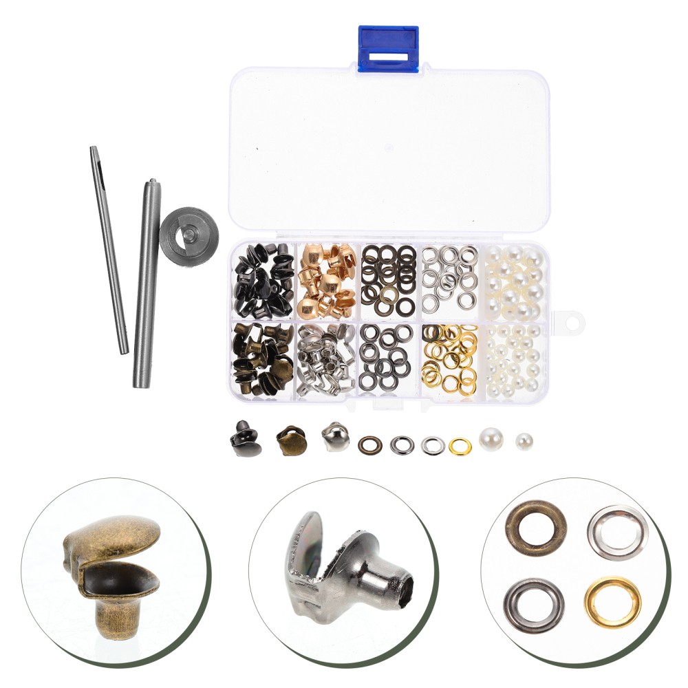 APL Kit Corda Fibbia a Forma di U Gancio Inox Ganci per Stivali Lacci con Strumento