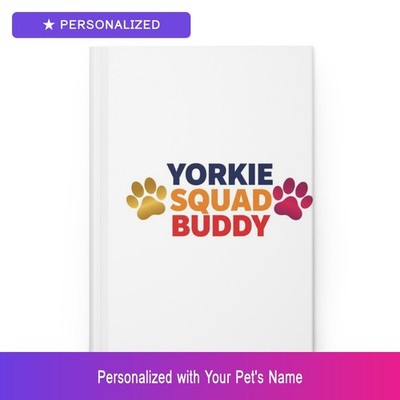 Custom Yorkshire Terrier Yorkie Journal Personalized Pet Name Easter Gift