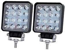 LED Light Pods for Truck, 4 Inch 48W 4000lm 12V 24V LED Work 2 Pack Cube