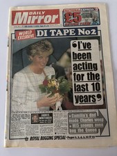 Rare Daily Mirror. May13th 1993. Lady Diana On Front. Good Condition.