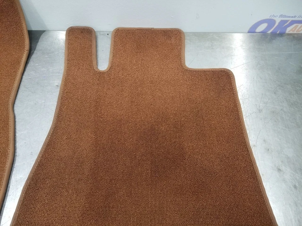 11 MERCEDES BENZ SLS AMG C197 FRONT FLOOR MAT SET PAIR BROWN CARPET - Image 4 of 4