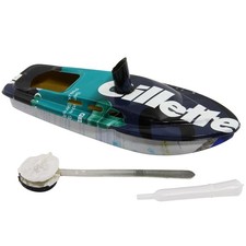 Blechspielzeug Boot Recycle Recyclingboot Kerzenboot Pop Pop Knatterboot