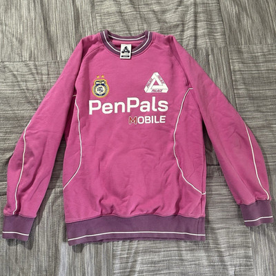 Palace Pro Team PAL Soccer Sweatshirt Pink/Purple/White Size M