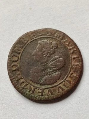 DOUBLE TOURNOIS 1626 - FRANCE / DOMBES - Marie de Bourbon - Montpensier - Photo 1/2