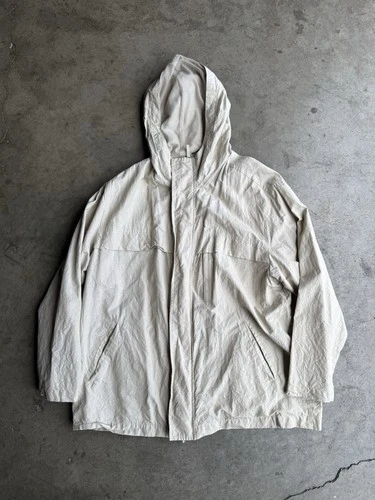 Hickey Freeman Loro Piana Storm System Wool Hooded Windbreaker Jacket Large Tan - product listing photo