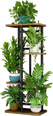 Plant Stand Indoor 4 Tier 5 Potted Multiple Plant Shelf Stands for Garden Corner