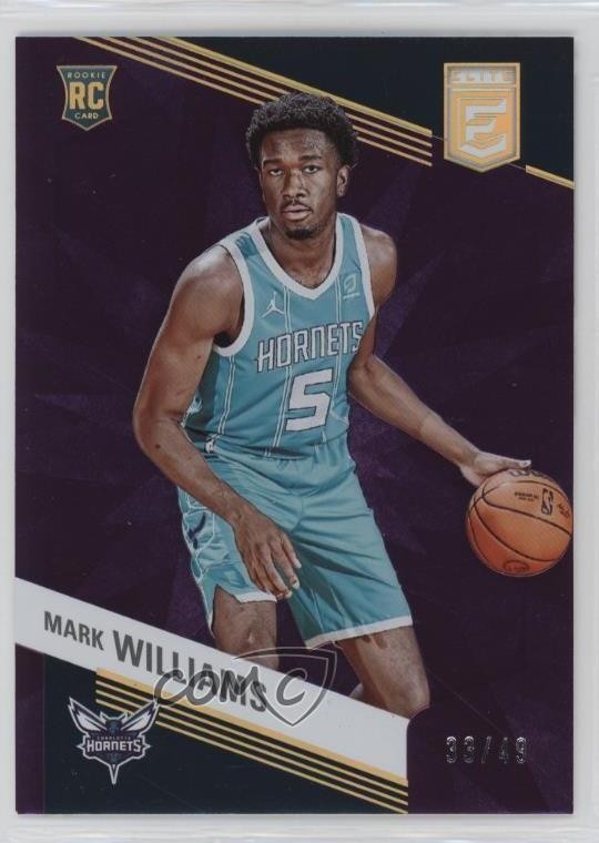 2022-23 Donruss Elite Rookies Purple 33/49 Mark Williams #225 Rookie RC 03lu