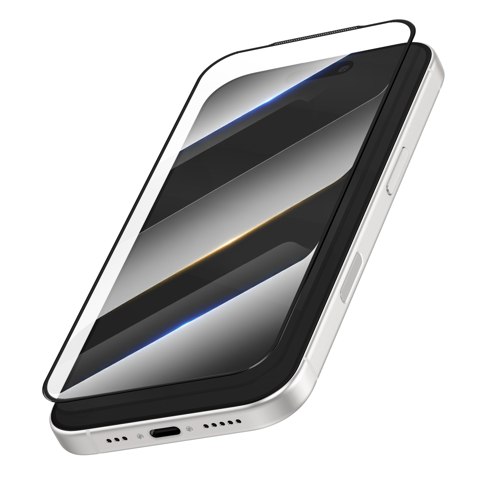 Verre trempé iPhone 17 Pro en cristal premium avec bordure 10D