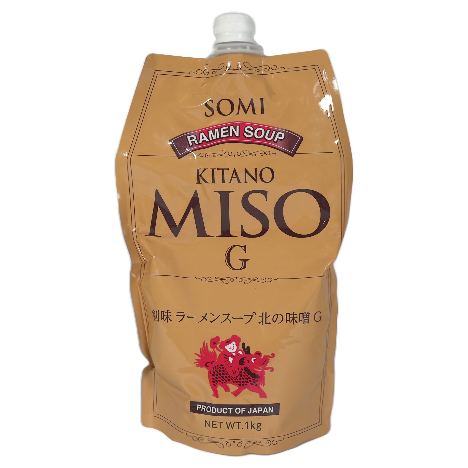 Somi Kitano RAMEN Nudeln Suppenkonzentrat Miso&Schweingeschmack 1Kg Ramen Brühe