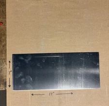 1/8” (0.125” thick) H32 5052 Aluminum Sheet Metal - 7” x 17” - New