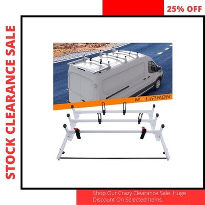 MELIPRON Ford Transit 150 250 350 Van Ladder Roof Rack 800LB 1 Pack