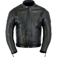 wasserdichte Motorradjacke aus 100% Leder mit...
