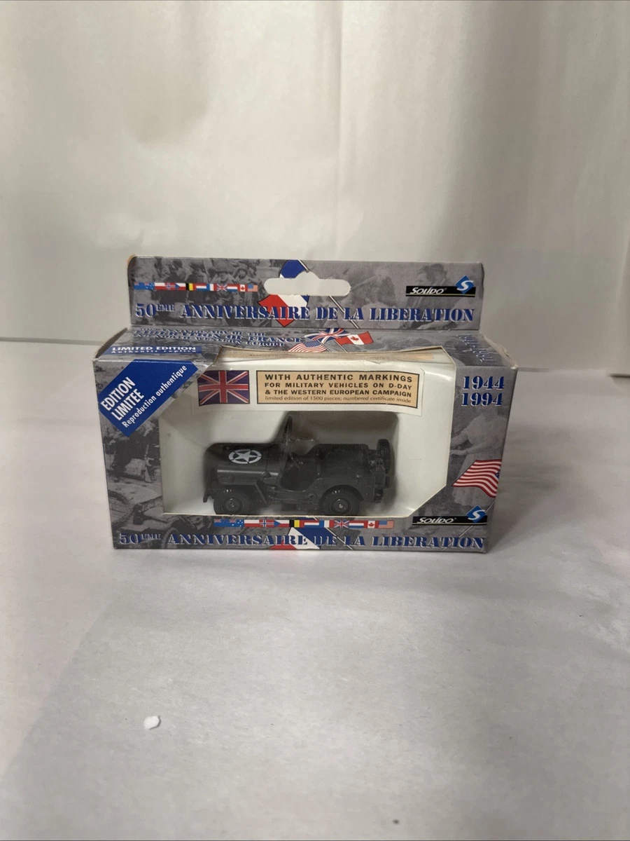 NEUF GREENLIGHT 1:43 1944 Jeep Willys C7 US Armée Étoile Sur Capot Vert