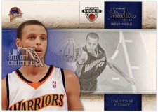 Stephen Curry 2009-10 Panini Studio Rookie Card #129 (Corner Damage). rookie card picture