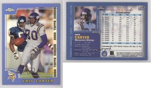 2000 Topps Chrome Refractor Cris Carter #129 HOF