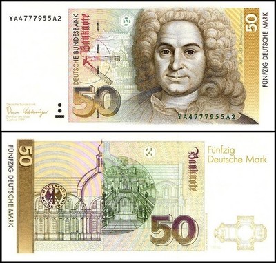Germany Federal Republic 50 Deutsche Mark, 1989, P-40az, UNC