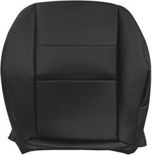 Bottom Replacement Perforated Leather Seat Cover Black Compatible with Black