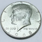 1968-D Kennedy Half Dollar 40% Silver, Circulated Coin #7193