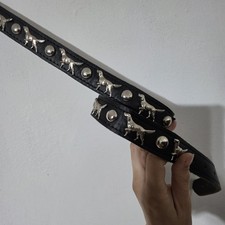 Carrie Fertig Silver Stud Pointer Dog Black L...