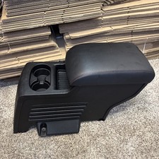 2016-2019 Ford Explorer 2nd Row Rear Center Console Armrest Black Red Stitch