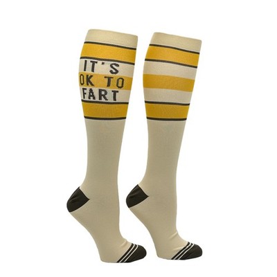 Its Ok to Fart Funny Toilet Humor Compression Socks for Men