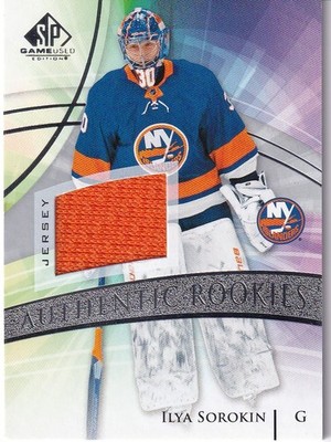 2020-21 UD SP Game Used Authentic Rookies #126 Silver Jersey ILYA SOROKIN  NYI