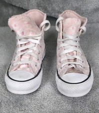 Converse Chuck Taylor All Star Pink Floral High Top Sneakers Kids Size 2