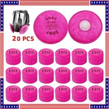 2091 P100 Particulate Filters Compatible with 3M 6200 7502 Respirator 20 Pack US