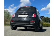 Fox Auspuff Sportauspuff Endschalldämpfer für Fiat 500 500C 0,9l 77kW
