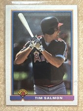 1991 Bowman Tim Salmon Rookie #203 California Angels