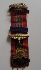 1933 Masonic Medal RAOB GLE Buffaloes Freemason Medal Vice President Delegate D
