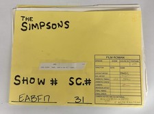 "The Simpsons" - Animation Drawing Original Art, Group of 20 (Fox, 2003)
