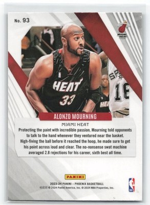 2023-24 Panini Phoenix Alonzo Mourning #93 Blue Ice | eBay