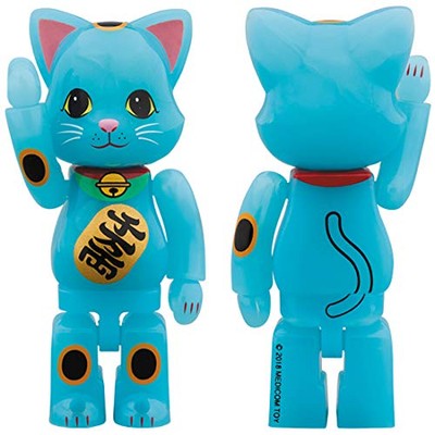 [Medicomtoy] Ny@Brick Medicom Toy Nya-Brick Maneki-Neko Blue Glow-In-The-Dark 10