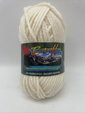 Banff Canadian Warmth 100 Merino Wool Skein Snowdrop Ivory 100 G 86 Yards NEW