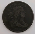 Photo of a 1806-P Half Cent from an eBay listing that sold on Jul 2, 2026