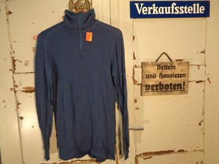 Orig.Norwegische Armee 80% Merino Wool Thick Shirt 200 navyblau Large neu 4633