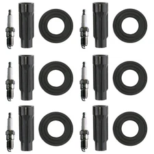 Denso 6 Standard Spark Plugs 6 Coil Boots Kit for Ford Escape Mercury Milan 3.0